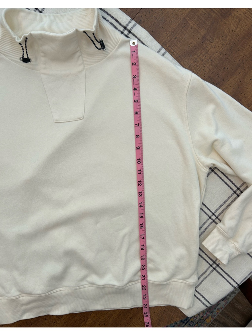 Varley Woods Sweat Sweatshirt Womens Medium Pullover Cream Anthropologie - Picture 12 of 15